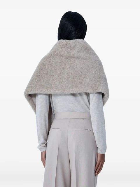 Max Mara textured scarf - Grey