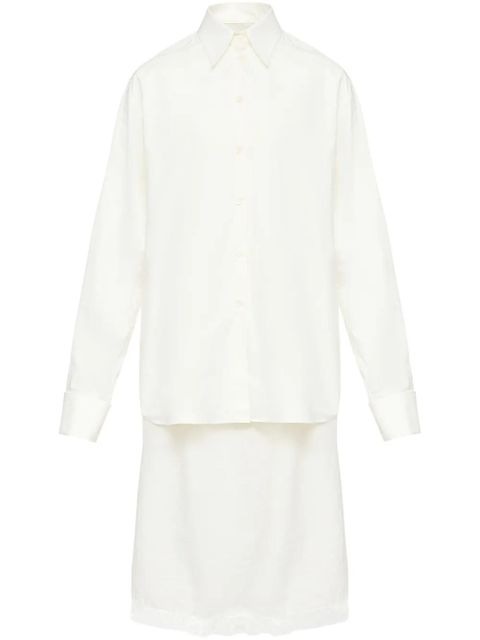 MM6 Maison Margiela midi shirt dress - Neutrals - zdjęcie produktu nr 1