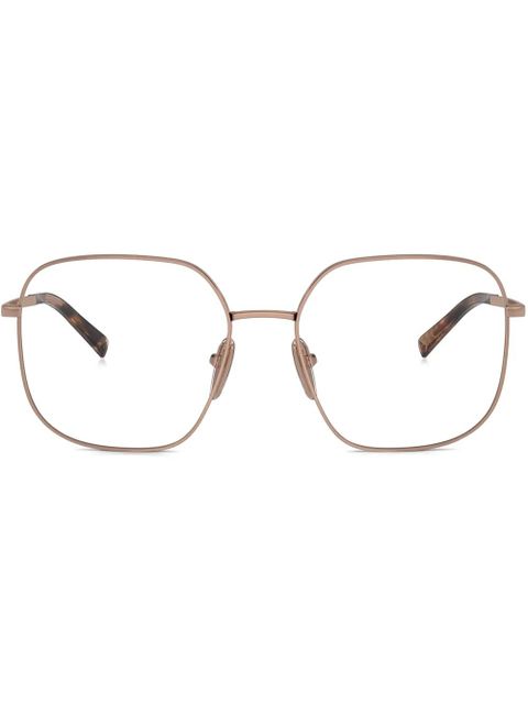 Prada Eyewear square-frame glasses - Gold - zdjęcie produktu nr 1