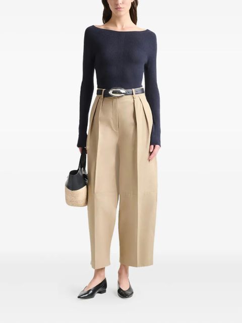 Altuzarra pleated gabardine trousers - Neutrals