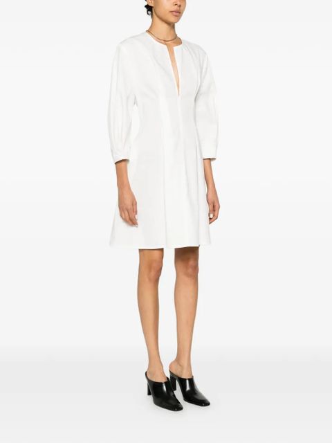 TOTEME balloon-sleeves mini dress - White