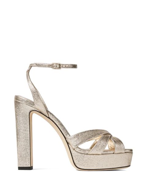 Jimmy Choo Kove platform strap sandals - Gold - zdjęcie produktu nr 1