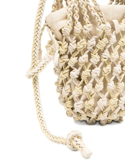 Alysi knot-detail bucket bag - Neutrals