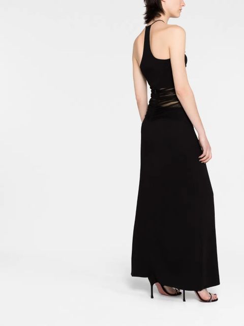 Christopher Esber tulle-panel cut-out dress - Black