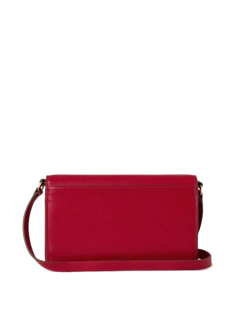 Mulberry leather wallet-on-strap bag - SCARLET RED - zdjęcie produktu nr 2