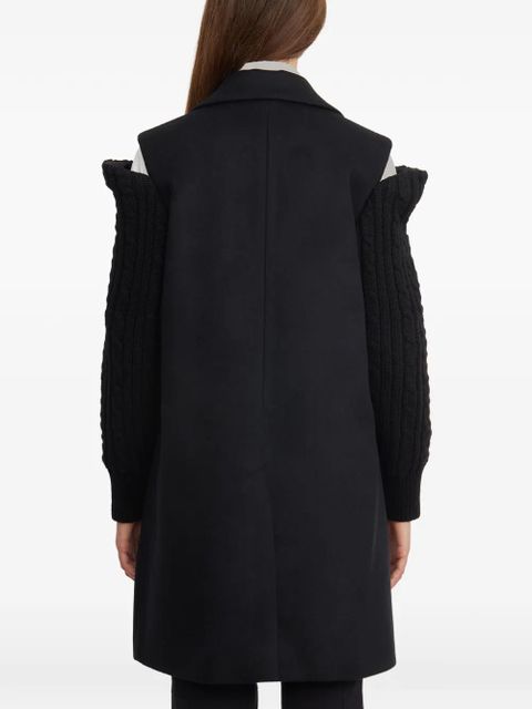 Comme Des Garçons wool sleeves coat - Black