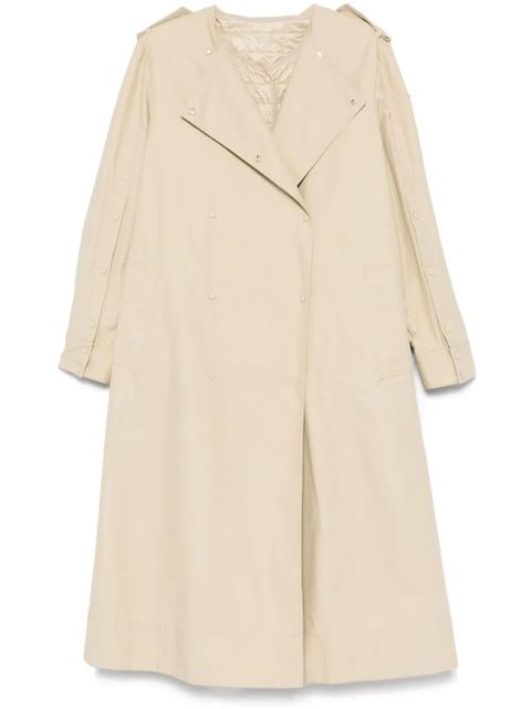 Moncler Gourdon trench coat - Neutrals - zdjęcie produktu nr 1