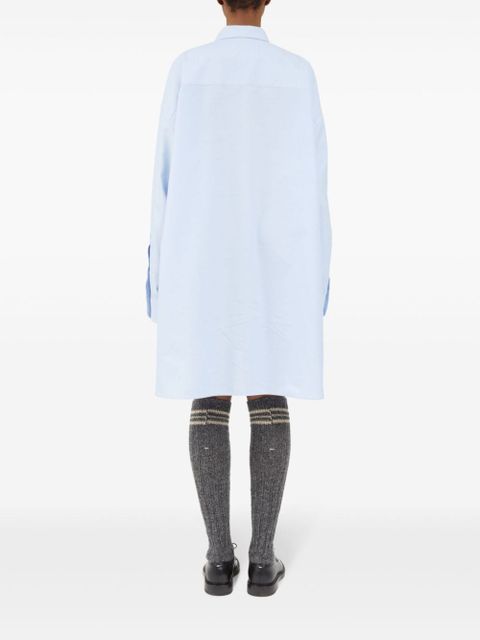 Maison Margiela drop-shoulder cotton shirt - Blue - zdjęcie produktu nr 2