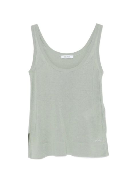 Max Mara scoop-neck tank top - Green - zdjęcie produktu nr 1