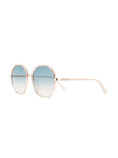 Chloé Eyewear round-frame tinted sunglasses - Orange - zdjęcie produktu nr 2