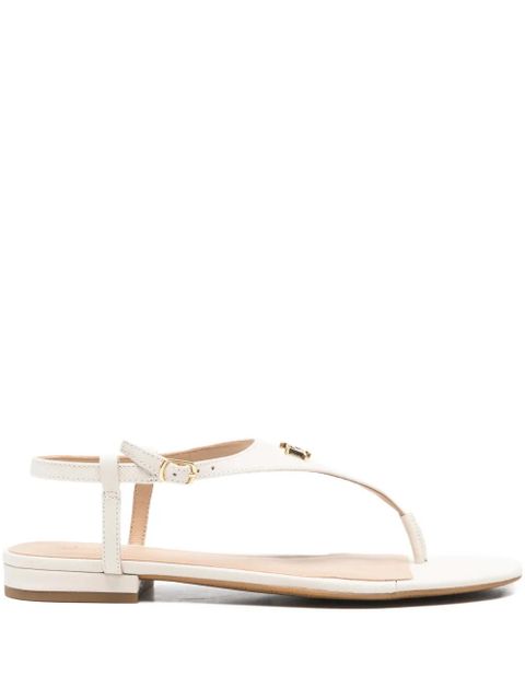 Lauren Ralph Lauren thong-strap leather sandals - White - zdjęcie produktu nr 1
