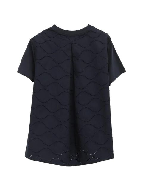Moncler eyelet short-sleeve t-shirt - Blue - zdjęcie produktu nr 2