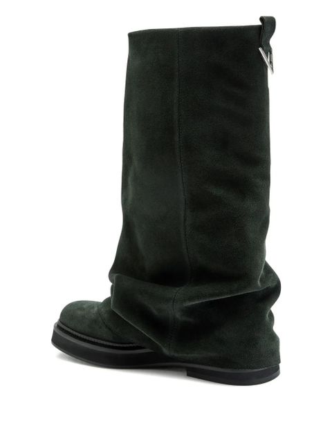 The Attico Robin combat slouch boots - Black