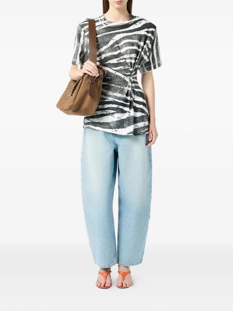 Blumarine print metal detail T-shirt - White - zdjęcie produktu nr 2