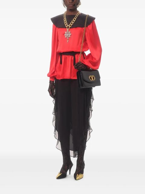 Valentino Garavani georgette balloon trousers - Black