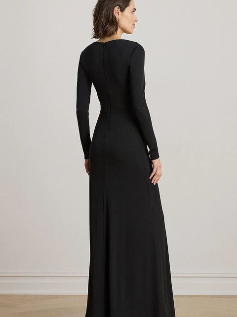 Lauren Ralph Lauren sukienka kolor czarny maxi rozkloszowana 253981393