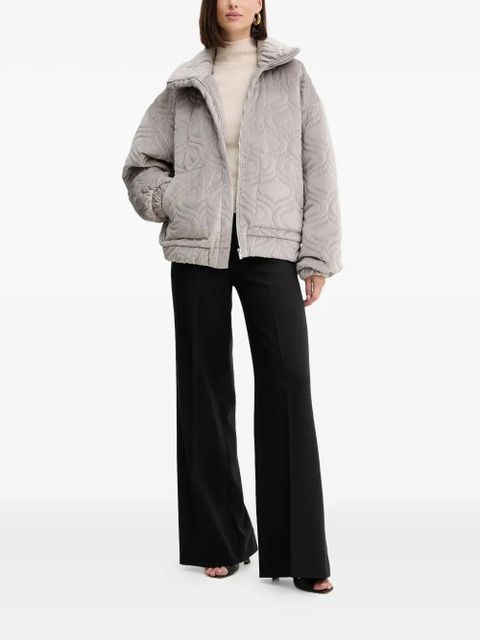 Charo Ruiz Ibiza Brume quilted zip jacket - Grey - zdjęcie produktu nr 2