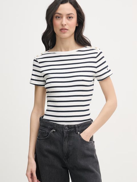 Tommy Hilfiger t-shirt damski bawełniany - zdjęcie produktu nr 2