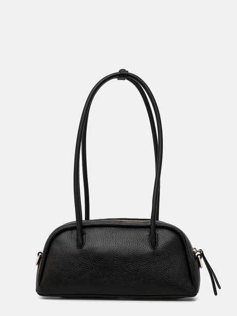 Coccinelle torebka skórzana PAKI kolor czarny E1 U4A 12 02 01