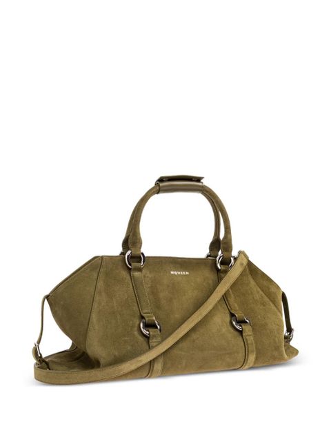Alexander McQueen suede ring-detail tote bag - Green