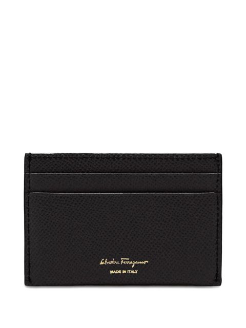 Ferragamo logo-plaque card holder - Black - zdjęcie produktu nr 2
