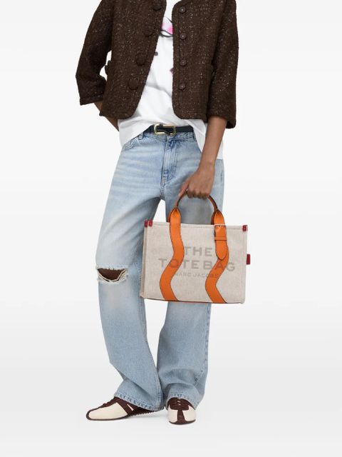 Marc Jacobs The Medium Wavy Canvas tote bag - Neutrals