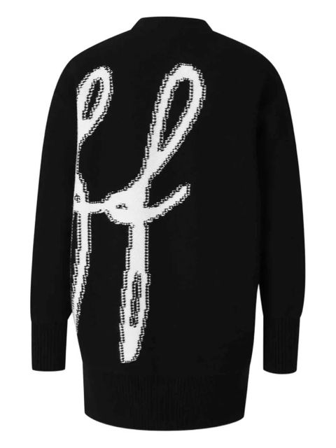 Off-White intarsia-knit cardigan - Black
