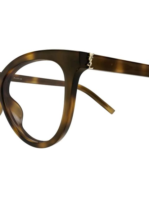 Saint Laurent Eyewear cat-eye-frame glasses - Brown