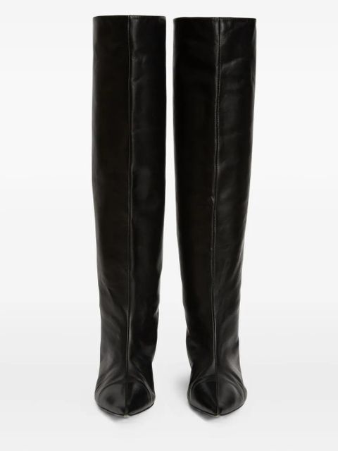 Jil Sander 35mm knee-high boots - Black
