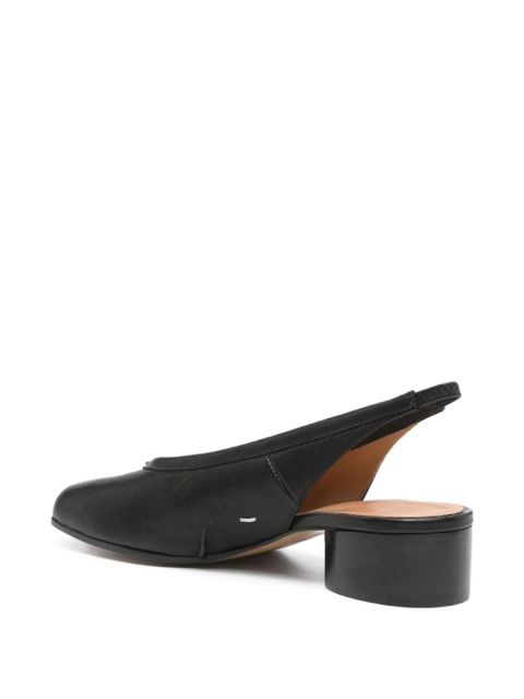 MM6 Maison Margiela Tabi leather pumps - Black