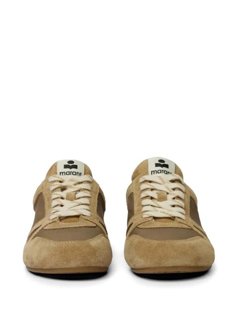 ISABEL MARANT Senny suede-pannel sneakers - Neutrals