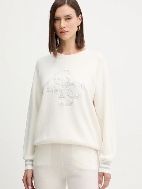 Guess sweter SYLVIE damski kolor beżowy lekki W5BR42 Z26I2