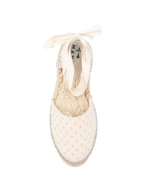 Manebi Yucatán tie-fastening espadrilles - Neutrals