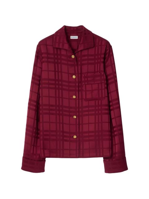 Burberry check pajama top - Red - zdjęcie produktu nr 1