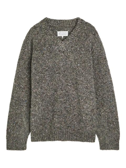 Maison Margiela V-neck sweater - Grey - zdjęcie produktu nr 1