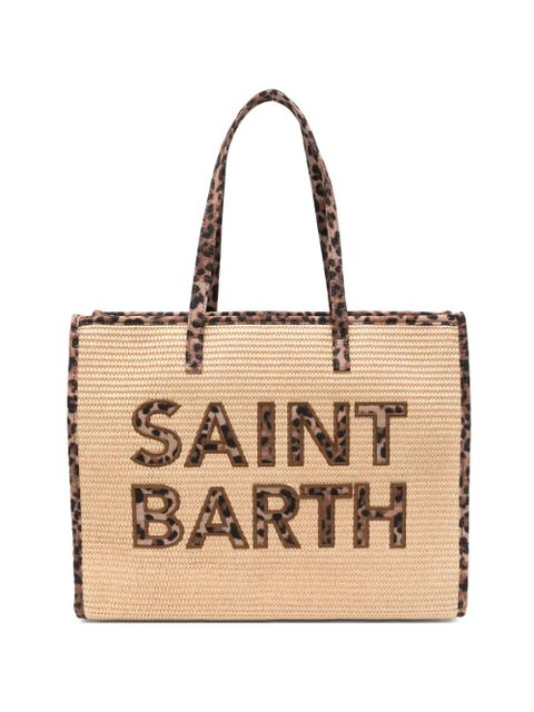 MC2 Saint Barth Vivian logo-patch shoulder bag - Neutrals - zdjęcie produktu nr 1