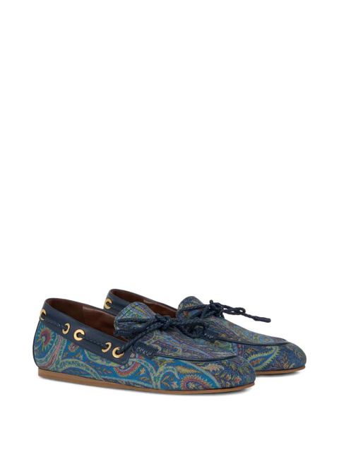 ETRO paisley denim loafers - Blue - zdjęcie produktu nr 2