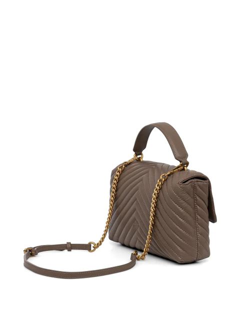 PINKO chevron logo-buckle crossbody bag - Brown - zdjęcie produktu nr 2