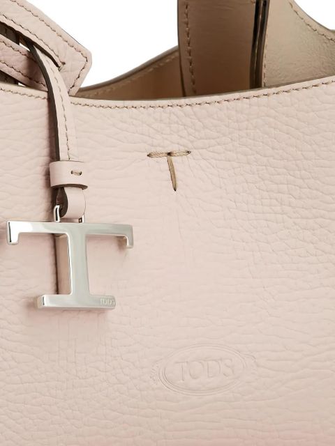 Tod's T-charm leather mini tote bag - Pink