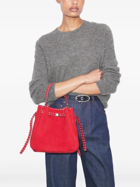 Tory Burch Romy pick stitch bucket bag - Red - zdjęcie produktu nr 2