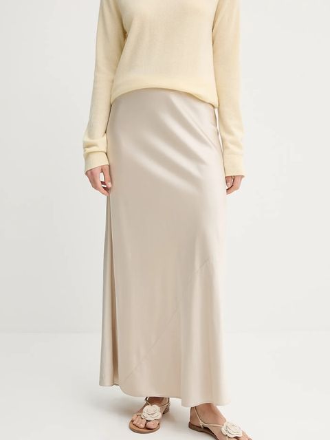 MUNTHE spódnica BARDOT kolor beżowy maxi prosta 247120224711 - zdjęcie produktu nr 1