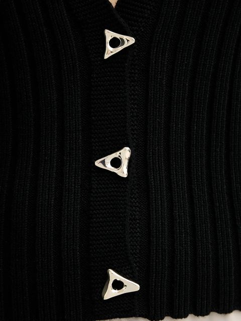 AERON kardigan MORROW damski kolor czarny ciepły PU204442