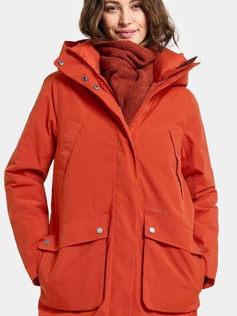 Didriksons kurtka przeciwdeszczowa MELODY kolor pomarańczowy przejściowa 505851