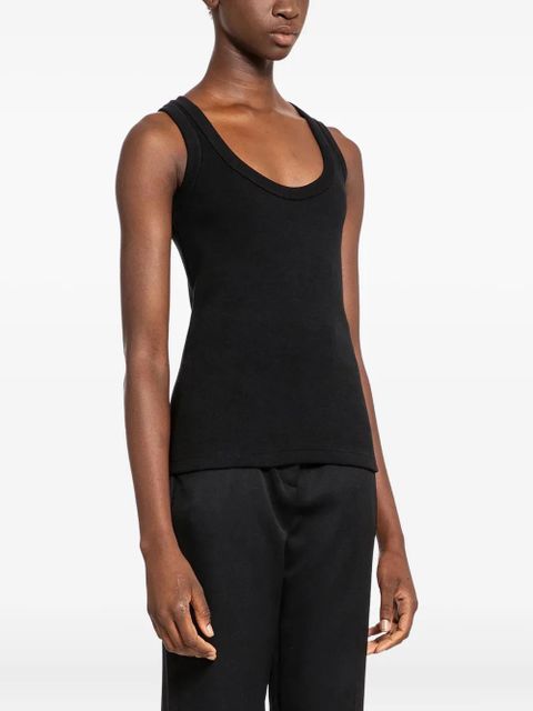 Alexander McQueen scoop-neck tank top - Black - zdjęcie produktu nr 2