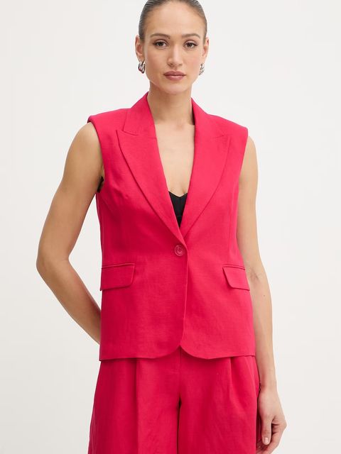 Twinset kamizelka damska z lnem - zdjęcie produktu nr 1