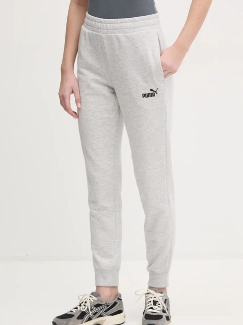 Puma spodnie dresowe damskie kolor szary z aplikacją 682450 - zdjęcie produktu nr 1