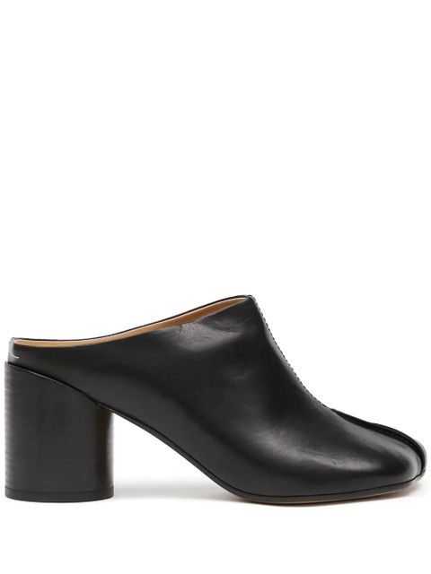 MM6 Maison Margiela 70mm leather mules - Black - zdjęcie produktu nr 1