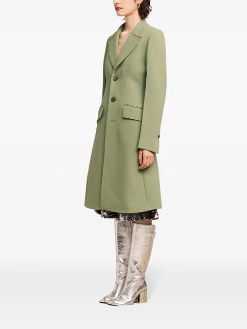 AMI Paris single-breasted wool coat - Green