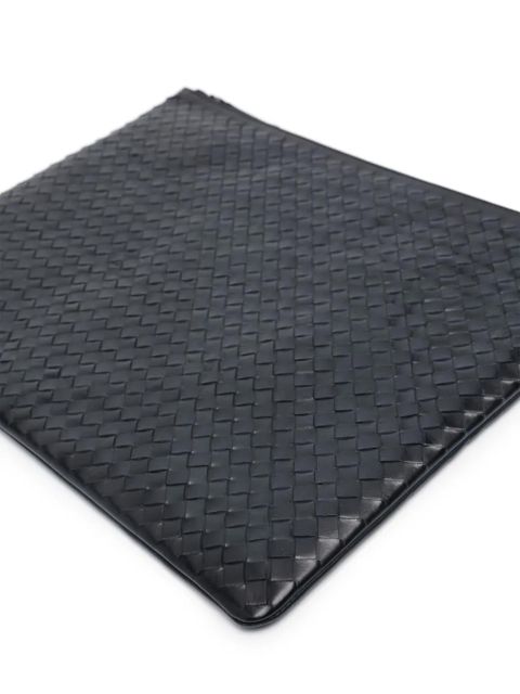 DRAGON DIFFUSION A4 leather clutch bag - Blue