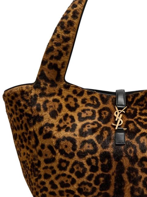 Saint Laurent Le 5 à 7 leopard-print tote bag - Brown - zdjęcie produktu nr 2